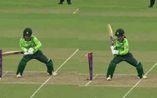 [Watch] Women's World Cup 2025: Nashra Sandhu's freak hit-wicket dismissal against Bangladesh