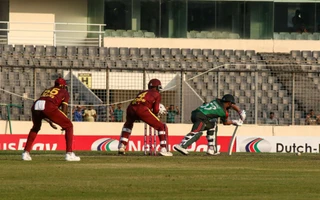 BAN vs WI 2025, 2nd ODI: Mehidy Hasan Miraz batting
