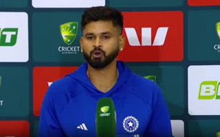 Shreyas Iyer after the 2nd ODI against Australia in Adelaide