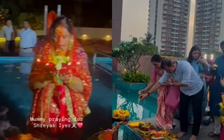 [WATCH]: Suryakumar Yadav's mother prays for Shreyas Iyer's recovery during Chhath Puja