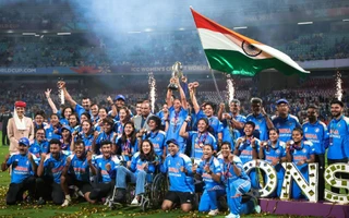 Women's World Cup 2025, Final: India celebrating their title win