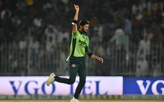 Shaheen Afridi during an ODI match