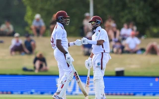 NZ vs WI 2025, 1st Test: Justin Greaves [L] and Shai Hope [R]