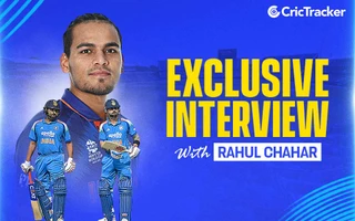 Rahul Chahar, Rohit Sharma and Virat Kohli