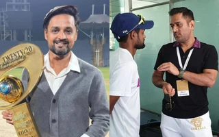 Shahbaz Nadeem and MS Dhoni