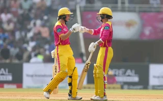 WPL 2026, Match 10: Meg Lanning [L] and Phoebe Litchfield [R]