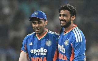 Axar Patel and Suryakumar Yadav. (Source:GettyImages0