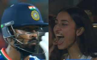 WATCH: Hardik Pandya gives flying kiss to Mahieka Sharma after blistering fifty in IND vs ZIM, fiancé's reaction can't be missed