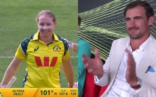 [WATCH] AUS W vs IND W: Alyssa Healy signs off with emotional ODI ton; Mitchell Starc applauds from comm box