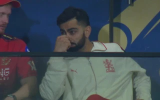 Virat Kohli in dressing room