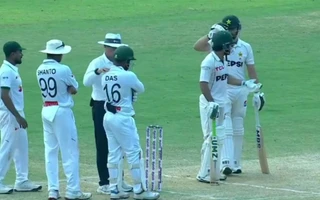 [WATCH] BAN vs PAK 2026: Litton Das and Mohammad Rizwan involved in a fiery on-field spat in Sylhet