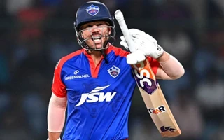 David Warner in DC jersey