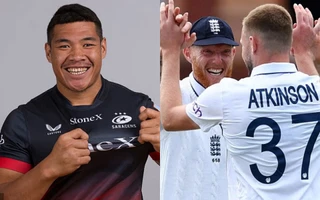 Totoa Auvaa, Ben Stokes and Gus Atkinson