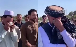 [WATCH] Rashid Khan, Rahmanullah Gurbaz, & Afghanistan stars break down while bidding final farewell to Shapoor Zadran