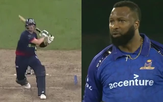 [WATCH] Kieron Pollard hurls ball at Steve Smith after getting frustrated during MLC 2026 Eliminator