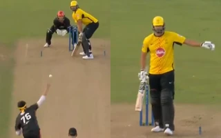 [WATCH] Tim David suggests no-ball after dismissal by Usman Tariq at Edgbaston