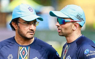 Keshav Maharaj and Sourav Ganguly