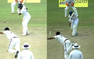 [WATCH] Mohammed Siraj sets up Ravindu Rasantha with outswingers before LBW dismissal