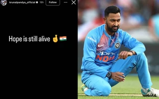 Krunal Pandya reacts after missing out on India's Afghanistan T20I squad (Source:Instagram/KrunalPandya)