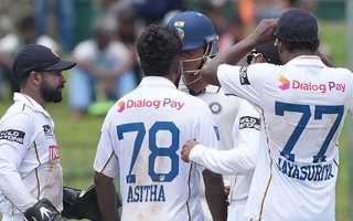 Yashasvi Jaiswal and Asitha Fernando in heated exchange after dismissal in Colombo (Source: Sameera Peiris/Getty Images)