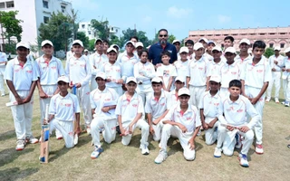 Yusuf Pathan inaugurates the 39th center of Cricket Academy of Pathans (CAP) in Alwar (Rajasthan)