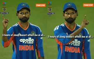 [WATCH] Shreyas Iyer's viral co-ordination routine during AFG vs IND 1st T20I