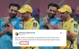 'Most clever fast bowler' - MS Dhoni's old tweet resurfaces after Zaheer Khan's CSK head coach appointment