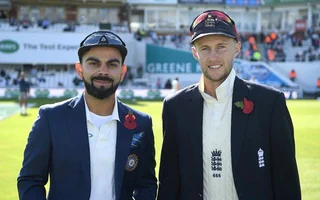 Virat Kohli and Joe Root sport the Khadi Poppy, a fabric made famous by Mahatma Gandhi